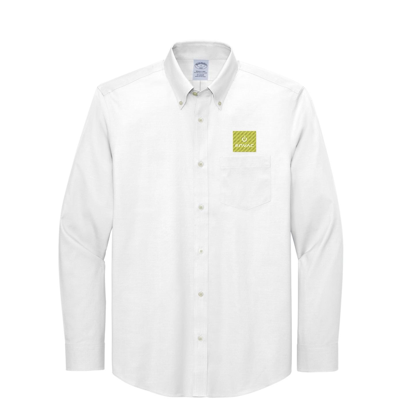 Brooks Brothers Wrinkle-Free Stretch Pinpoint Shirt — White