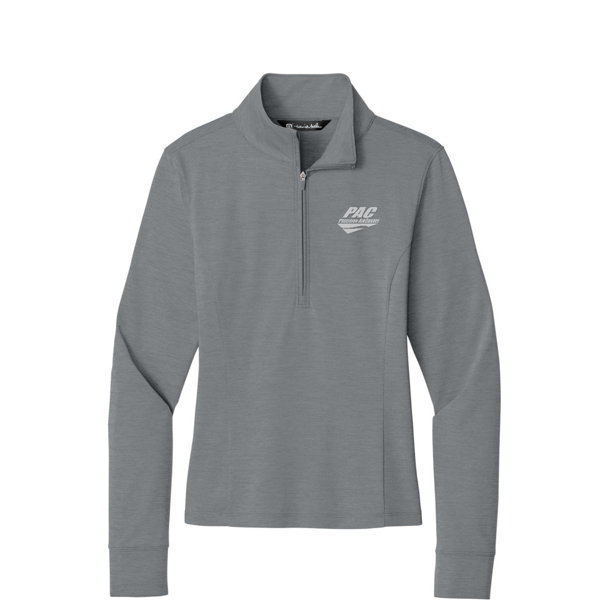 TravisMathew Women's Onward 1/2-Zip — Quiet Shade Grey Heather