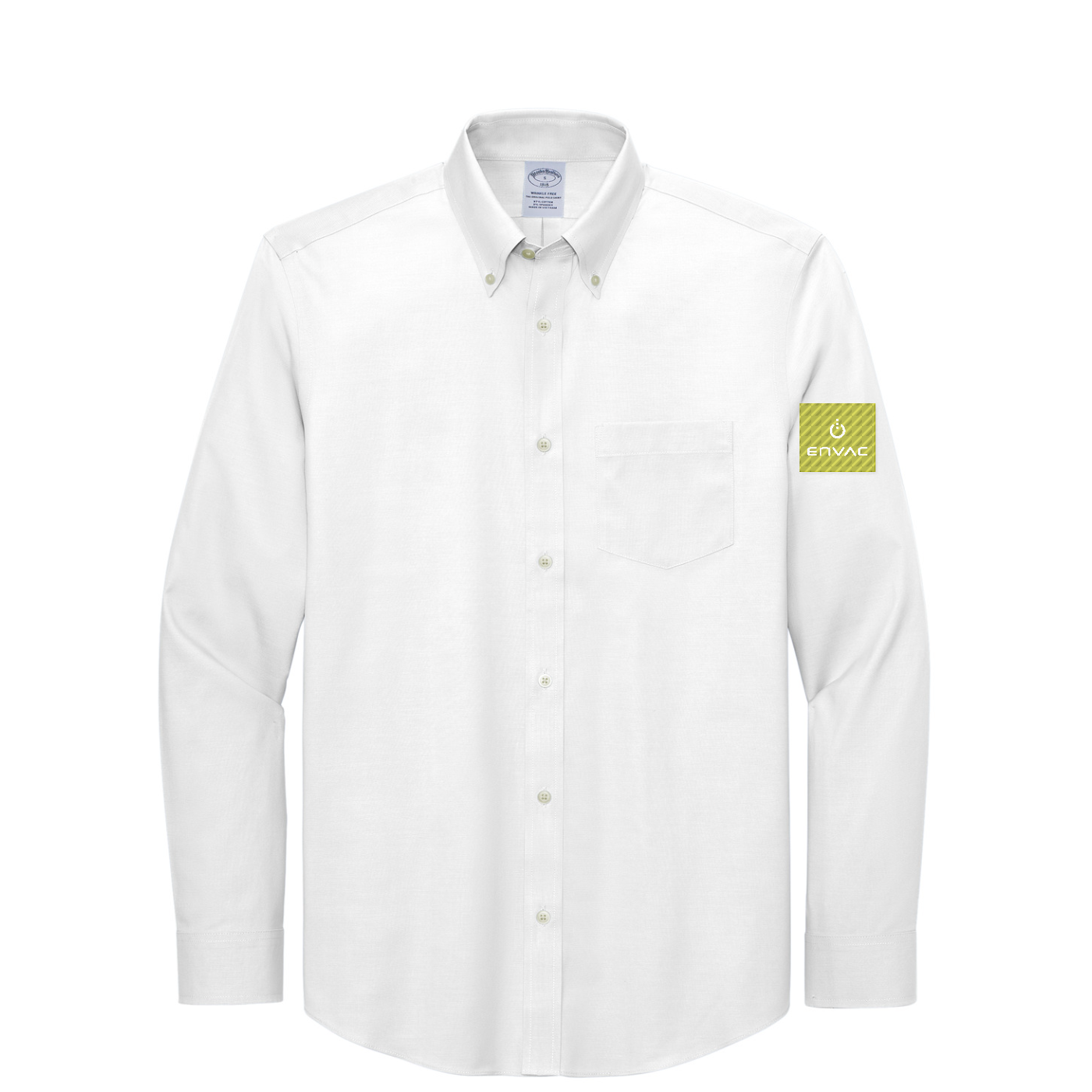 Brooks Brothers Wrinkle-Free Stretch Pinpoint Shirt — White