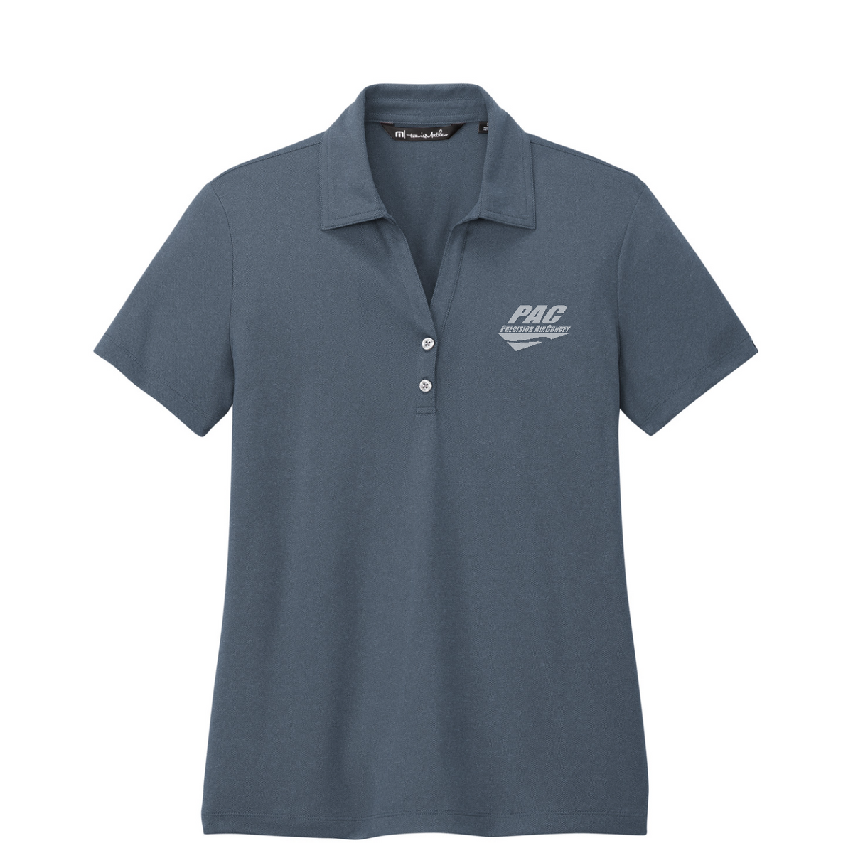TravisMathew Women's Coto Performance Polo - PAC — Vintage Indigo/ Black