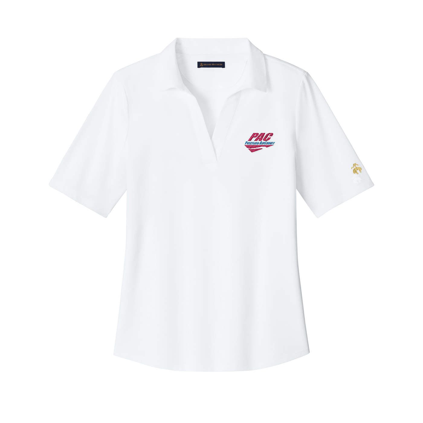 Brooks Brothers Women's Pinpoint Pique Polo - PAC — White
