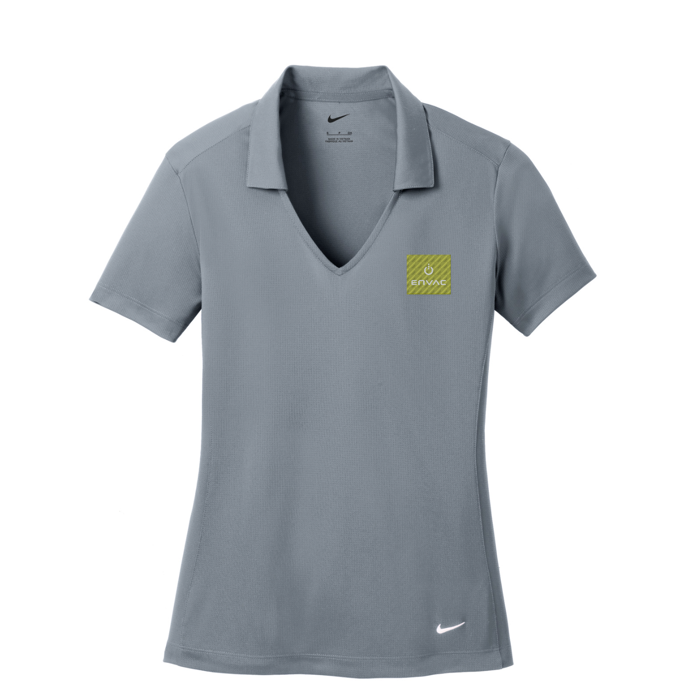 Nike Women's Dri-FIT Vertical Mesh Polo - Envac — Cool Grey