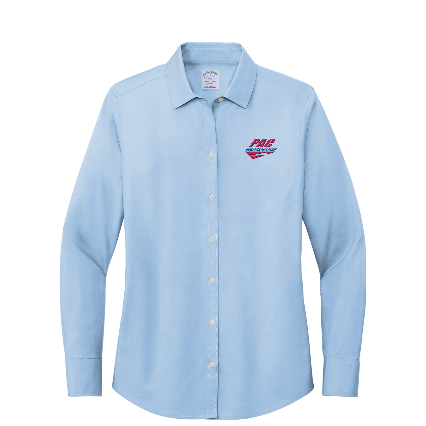 Brooks Brothers Women's Wrinkle-Free Stretch Pinpoint Shirt — Newport Blue