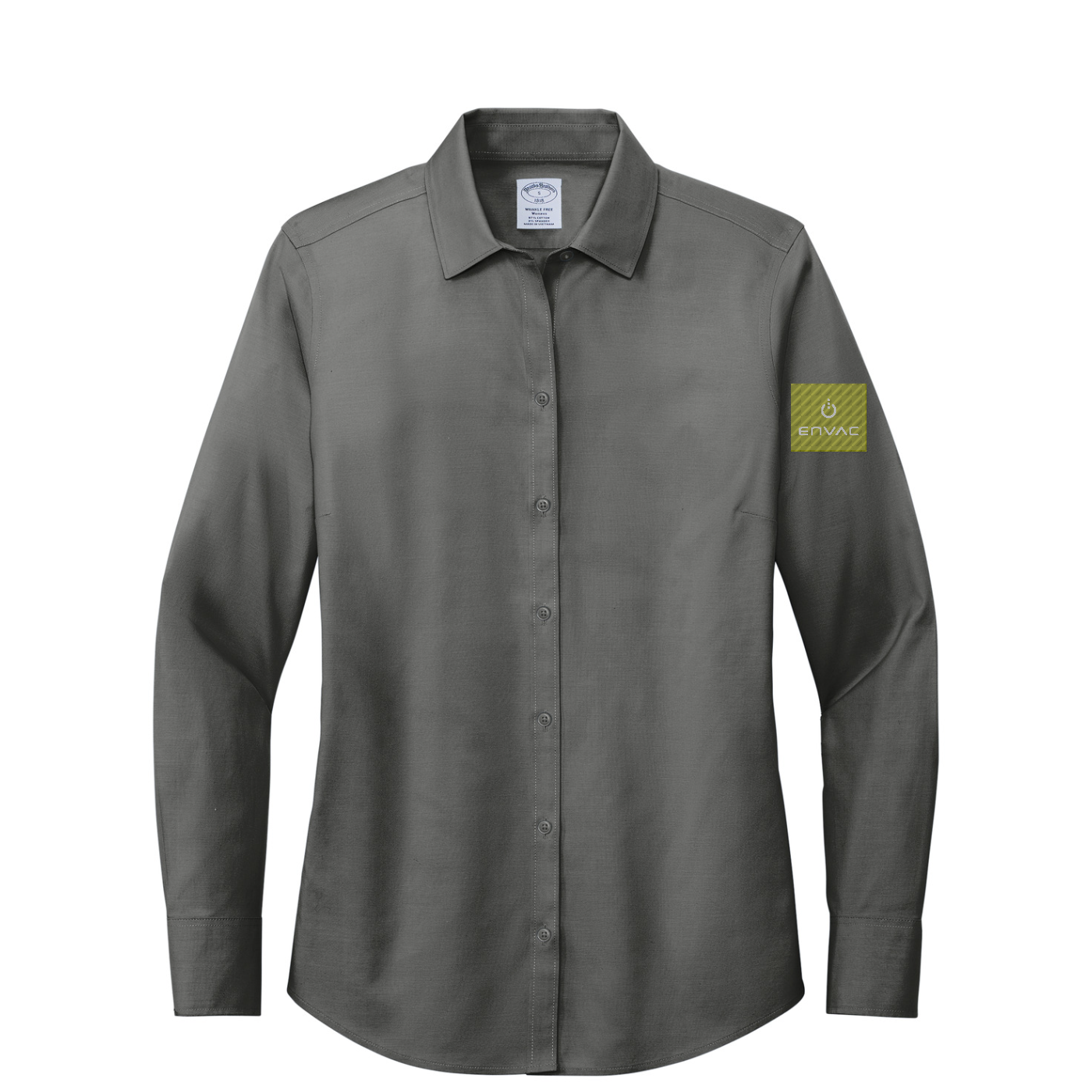 Brooks Brothers Women's Wrinkle-Free Stretch Pinpoint Shirt — Deep Black