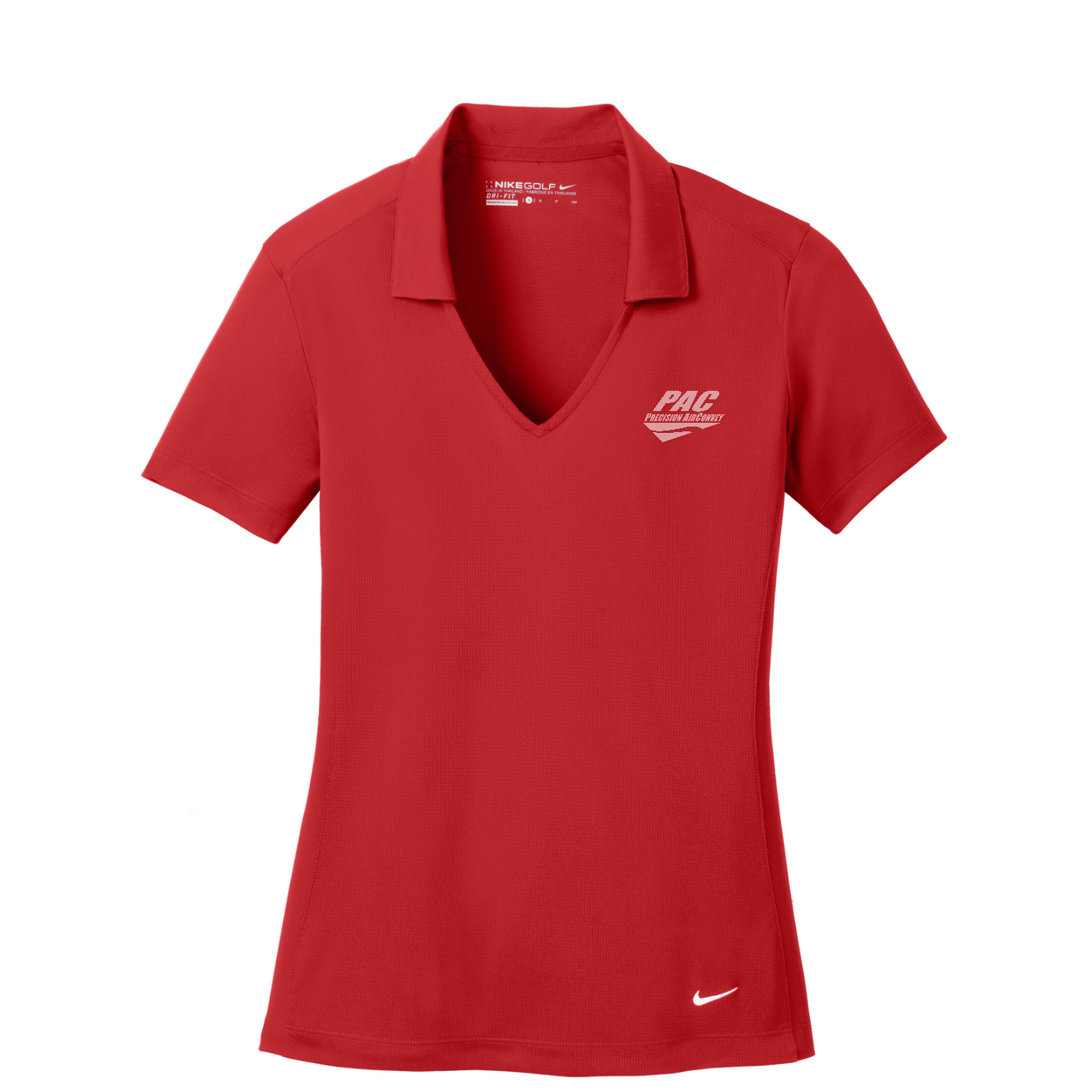 Nike Women's Dri-FIT Vertical Mesh Polo - PAC — University Red