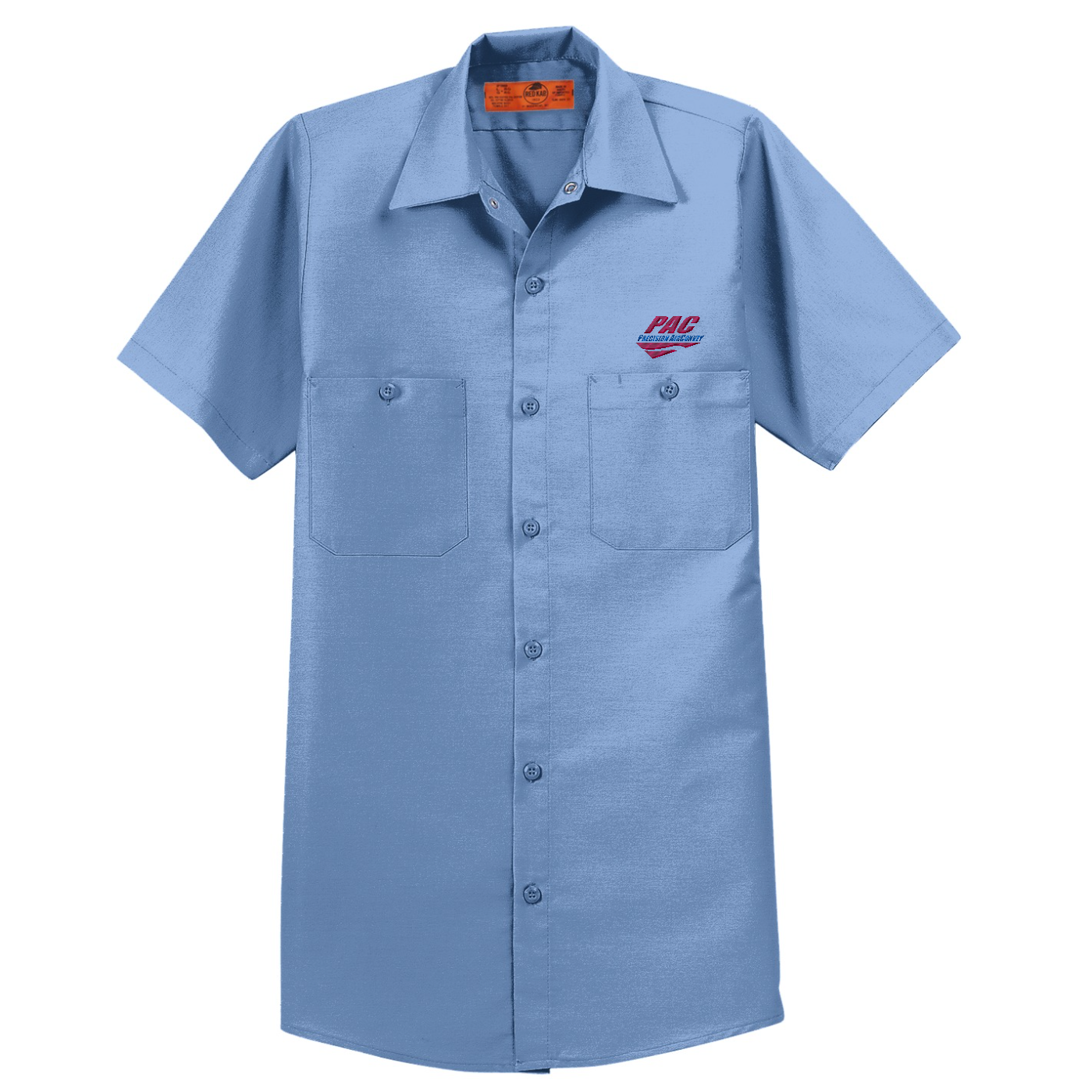 Red Kap Long Size  Short Sleeve Industrial Work Shirt — Petrol Blue