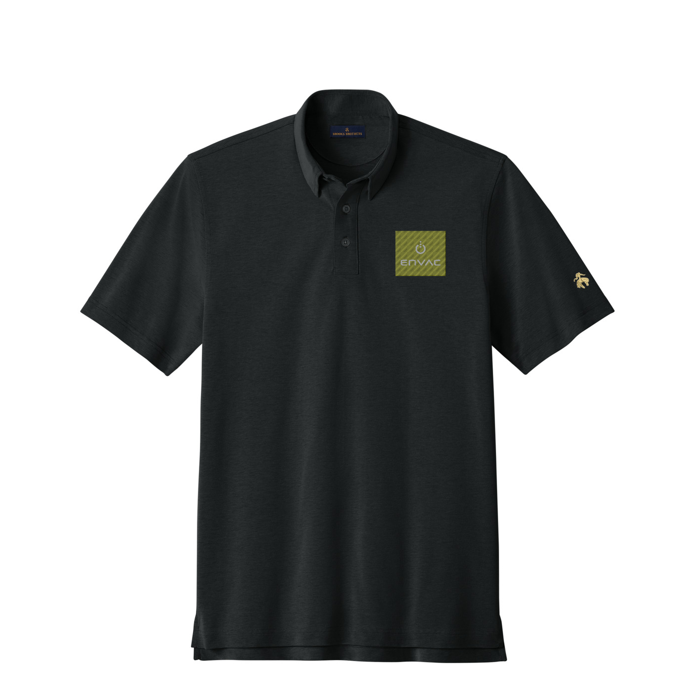 Brooks Brothers Pinpoint Pique Dress Polo - Envac — Deep Black