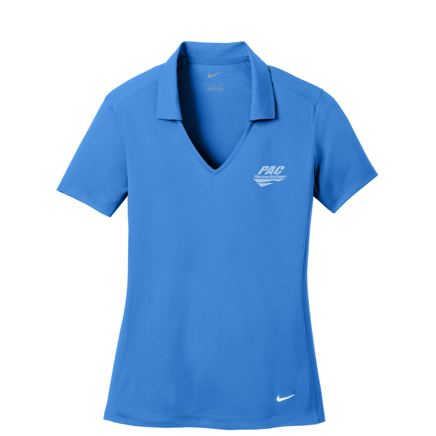 Nike Women's Dri-FIT Vertical Mesh Polo - PAC — Brisk Blue