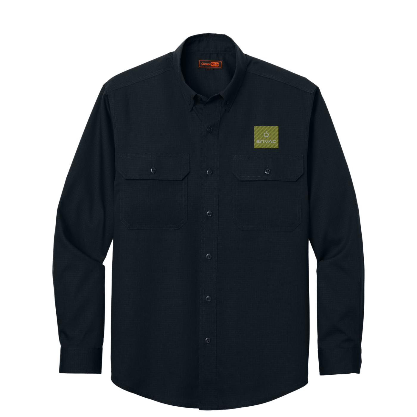 CornerStone Long Sleeve Select Ripstop Shirt — Navy Blue