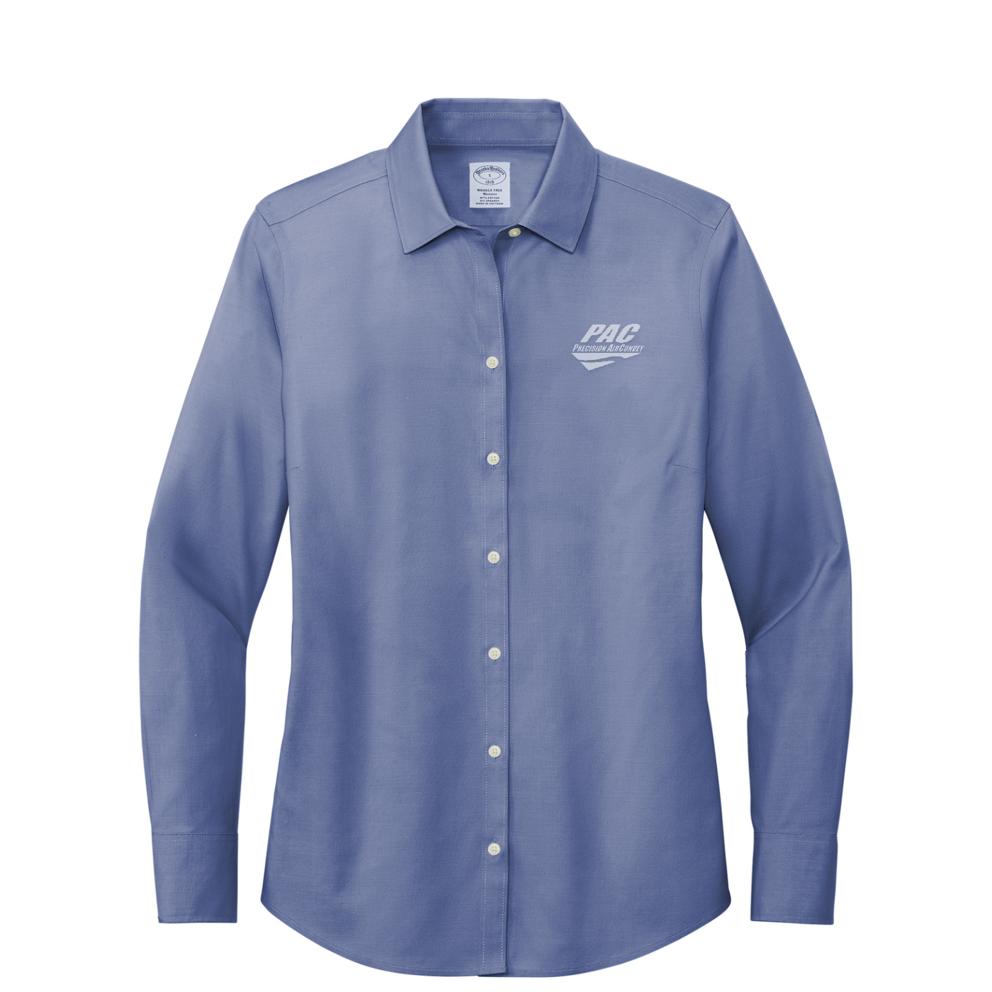 Brooks Brothers Women's Wrinkle-Free Stretch Pinpoint Shirt — Cobalt Blue