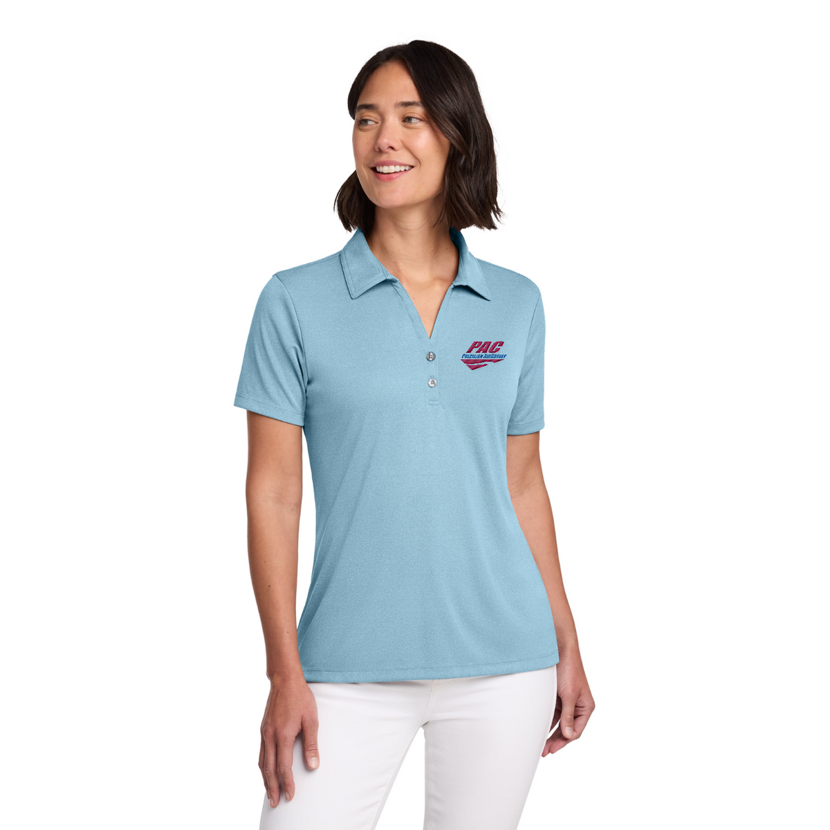 TravisMathew Women's Coto Performance Polo - PAC — model