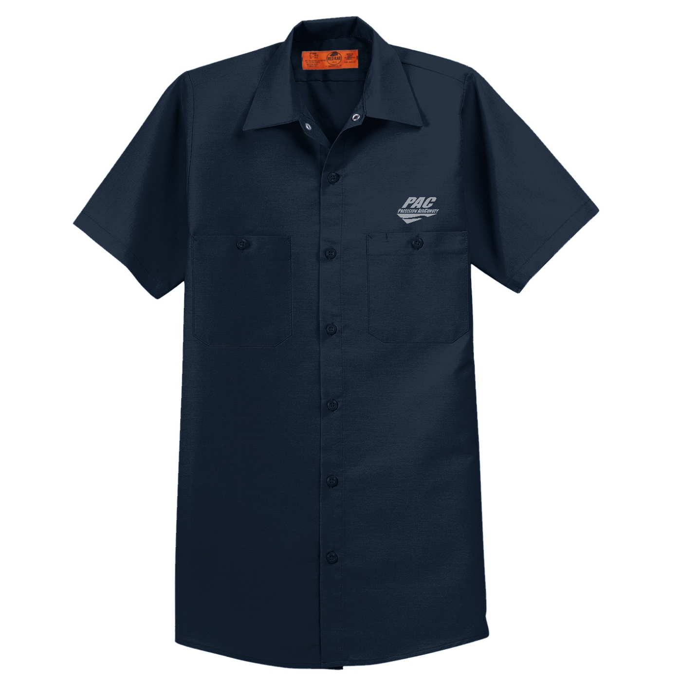 Red Kap Long Size  Short Sleeve Industrial Work Shirt — Navy