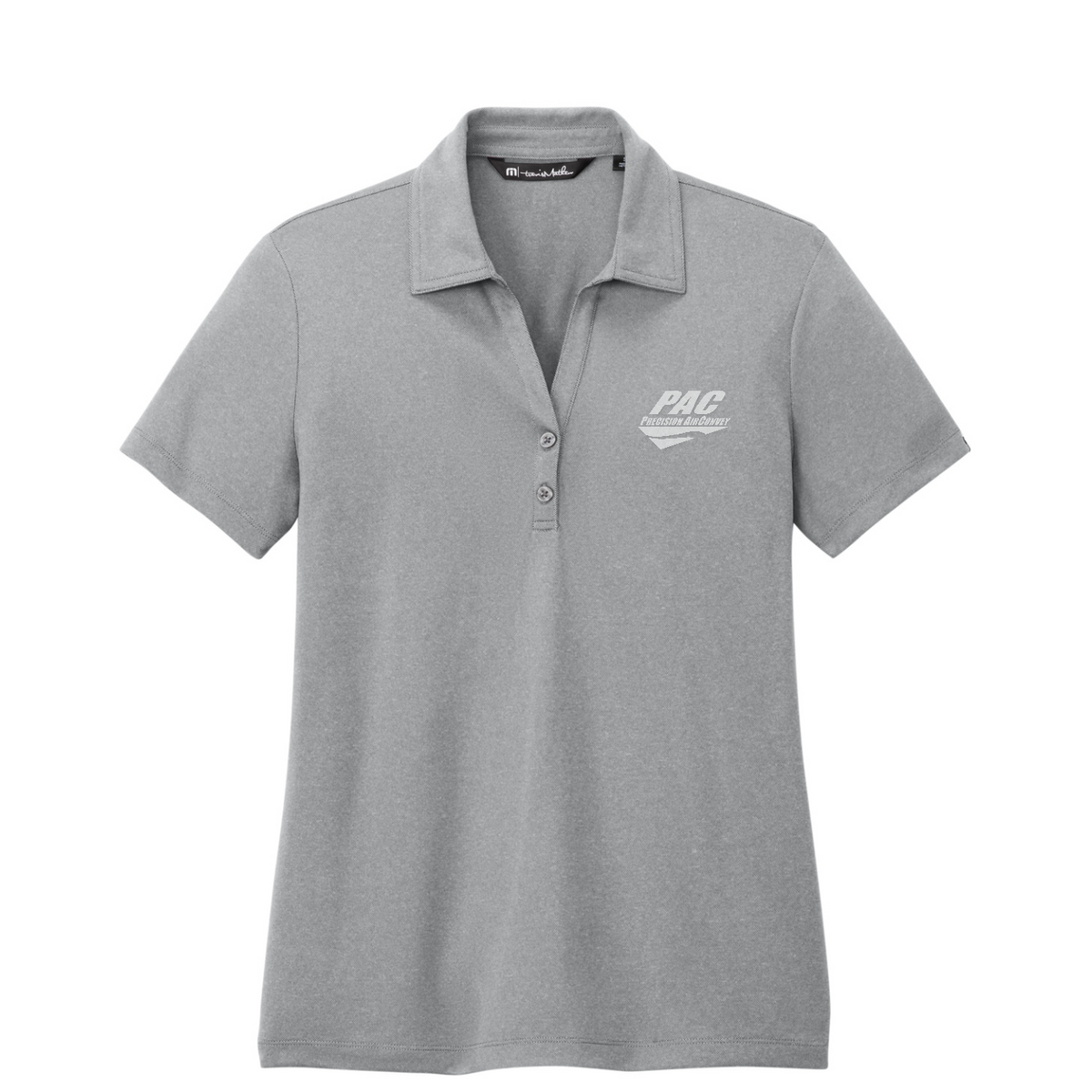 TravisMathew Women's Coto Performance Polo - PAC — Quiet Shade Grey Heather