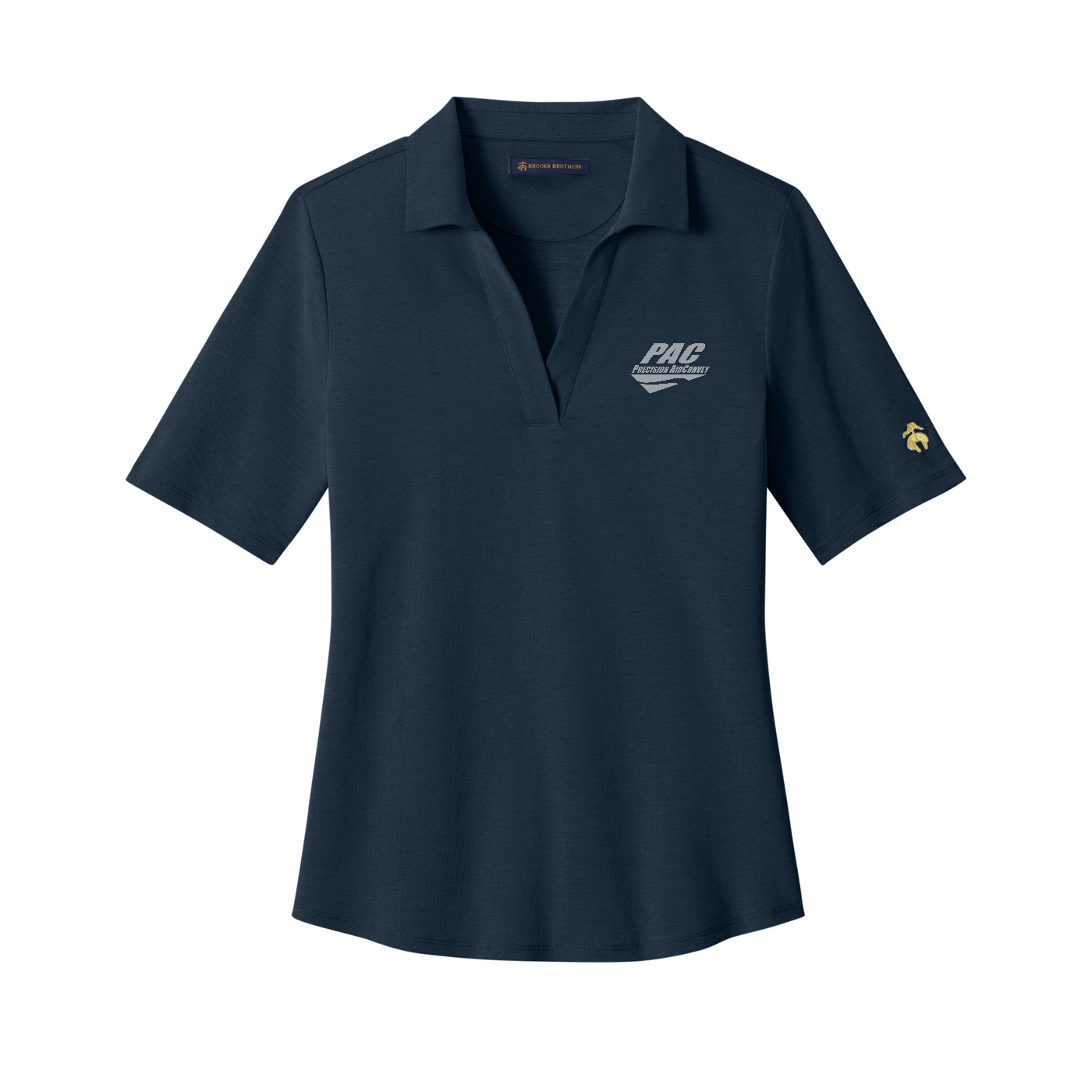 Brooks Brothers Women's Pinpoint Pique Polo - PAC — Navy Blazer