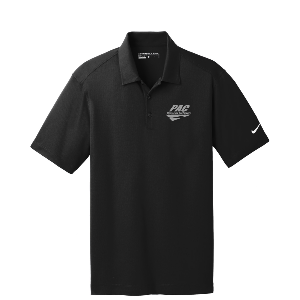Nike Dri-FIT Vertical Mesh Polo - PAC — Black
