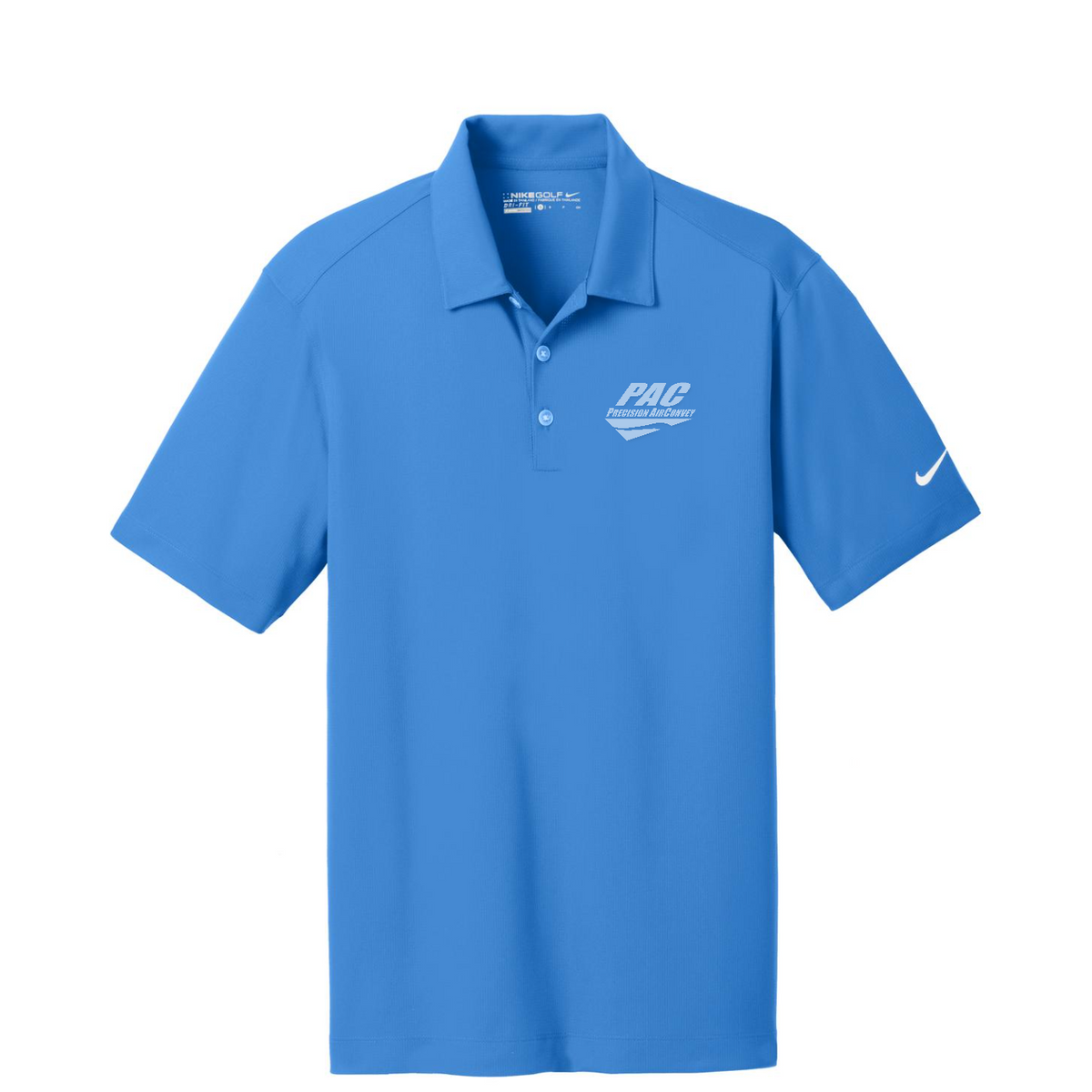 Nike Dri-FIT Vertical Mesh Polo - PAC — Brisk Blue