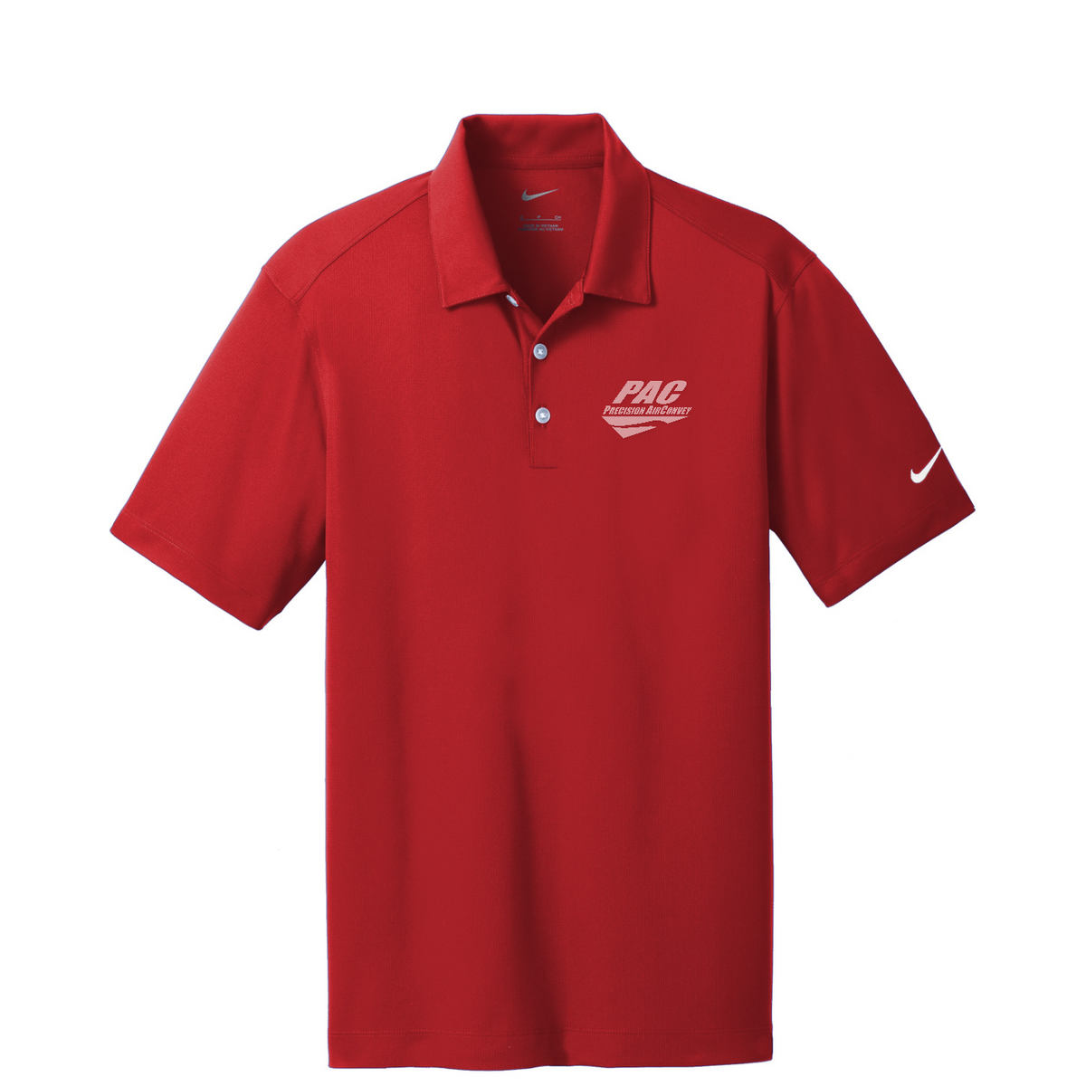 Nike Dri-FIT Vertical Mesh Polo - PAC — University Red