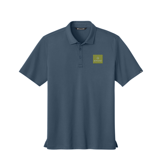 TravisMathew Coto Performance Polo - Envac — Vintage Indigo/ Black