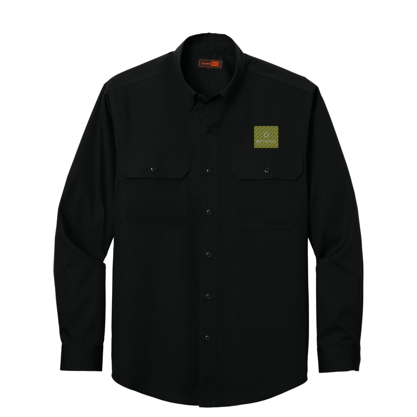 CornerStone Long Sleeve Select Ripstop Shirt — Black