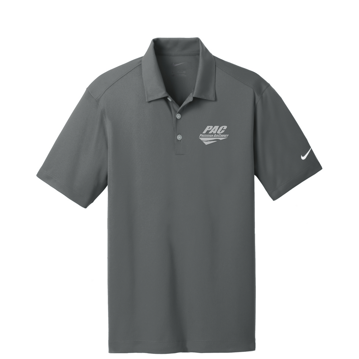 Nike Dri-FIT Vertical Mesh Polo - PAC — Anthracite