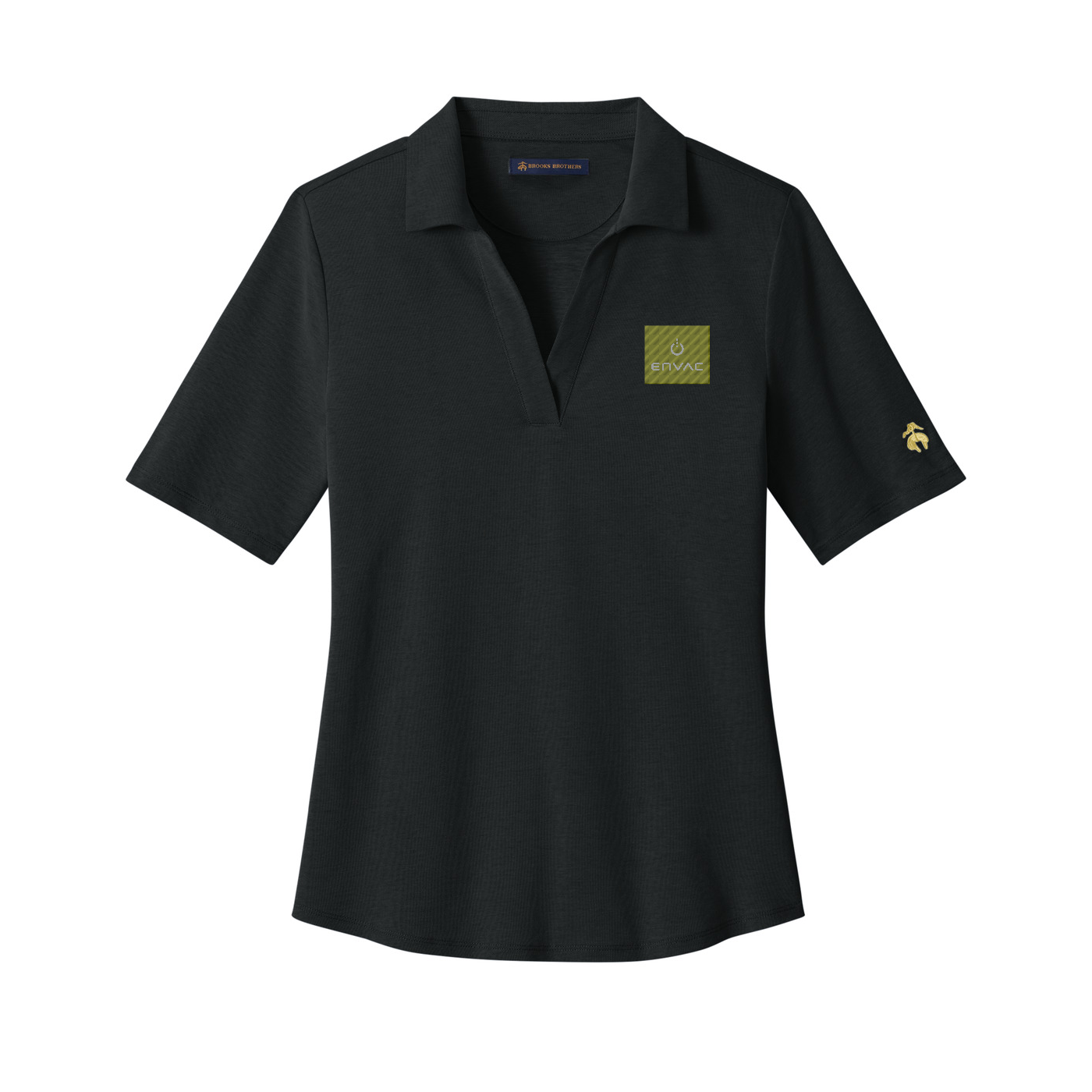 Brooks Brothers Women's Pinpoint Pique Polo - Envac — Deep Black