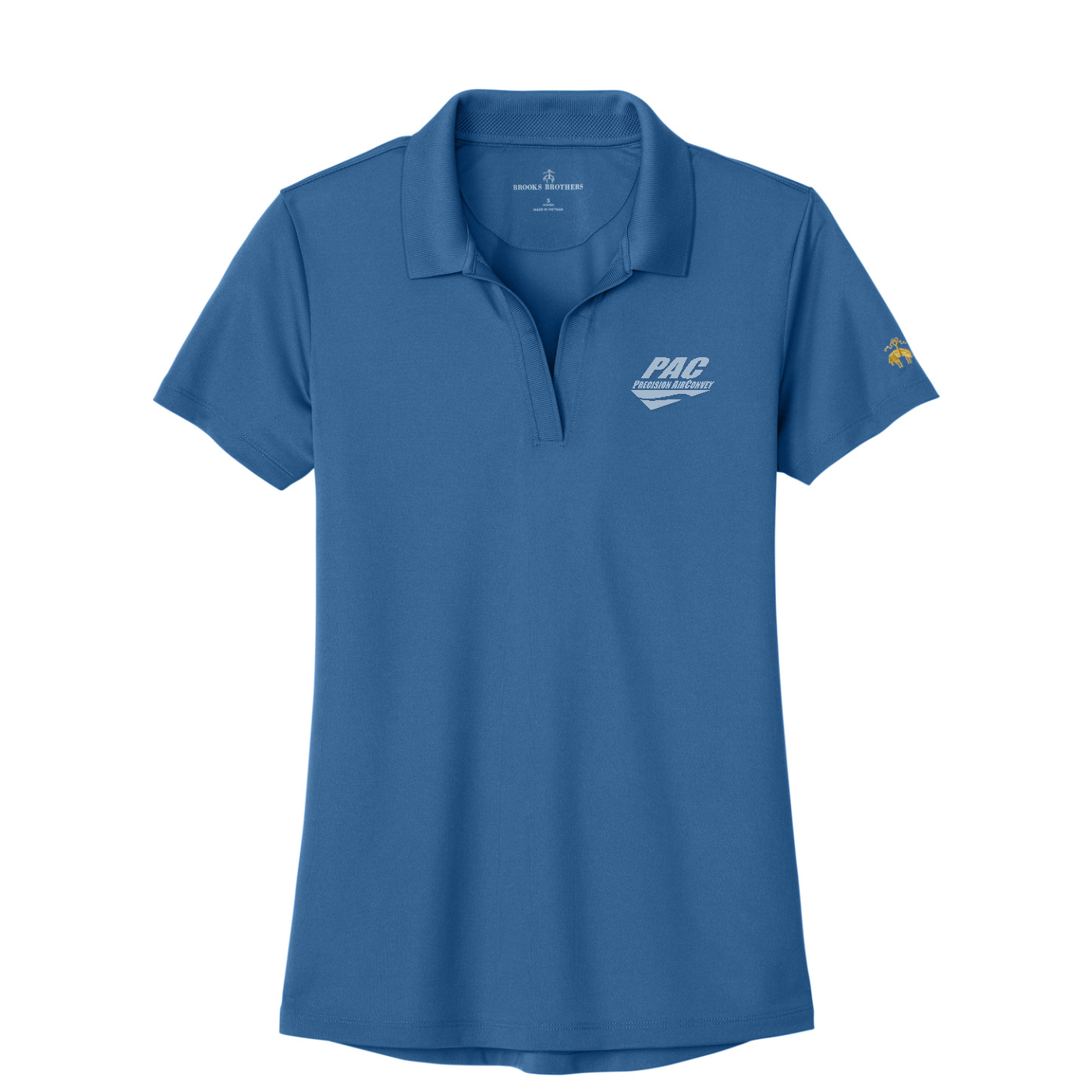 Brooks Brothers Women's Mesh Pique Performance Polo - PAC — Charter Blue
