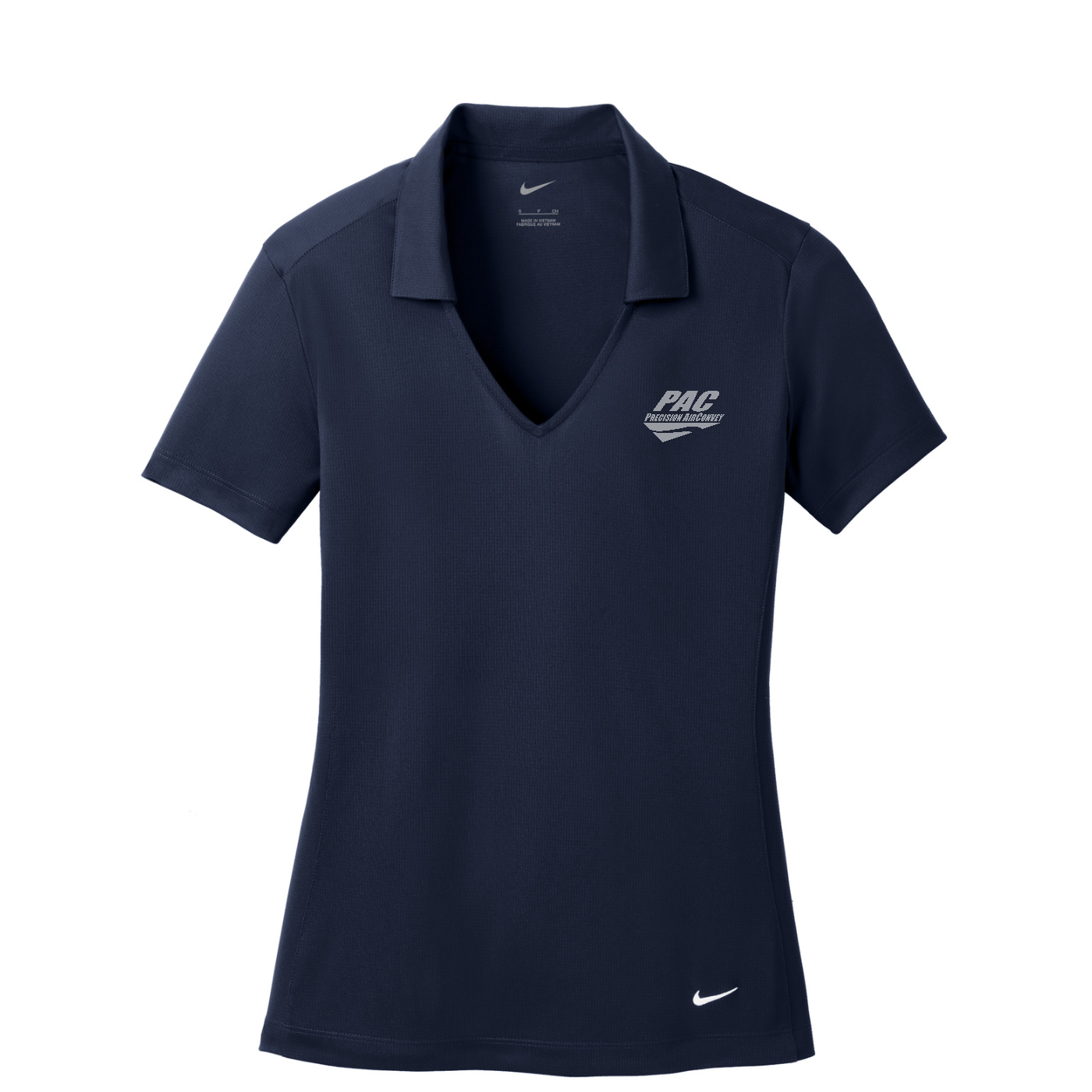 Nike Women's Dri-FIT Vertical Mesh Polo - PAC — Marine