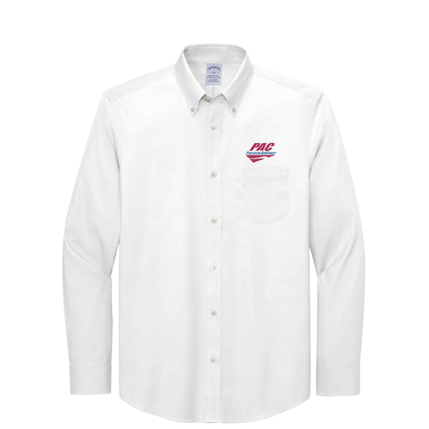 Brooks Brothers Wrinkle-Free Stretch Pinpoint Shirt — White