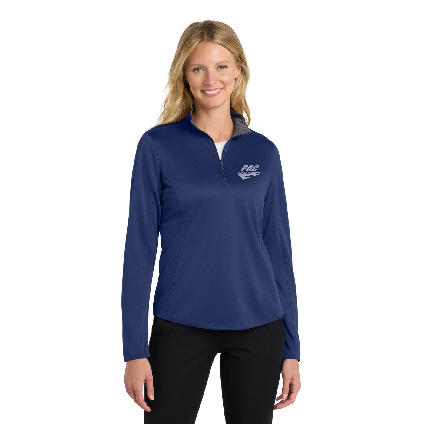 Port Authority  Women's Silk Touch  Performance 1/4-Zip — model