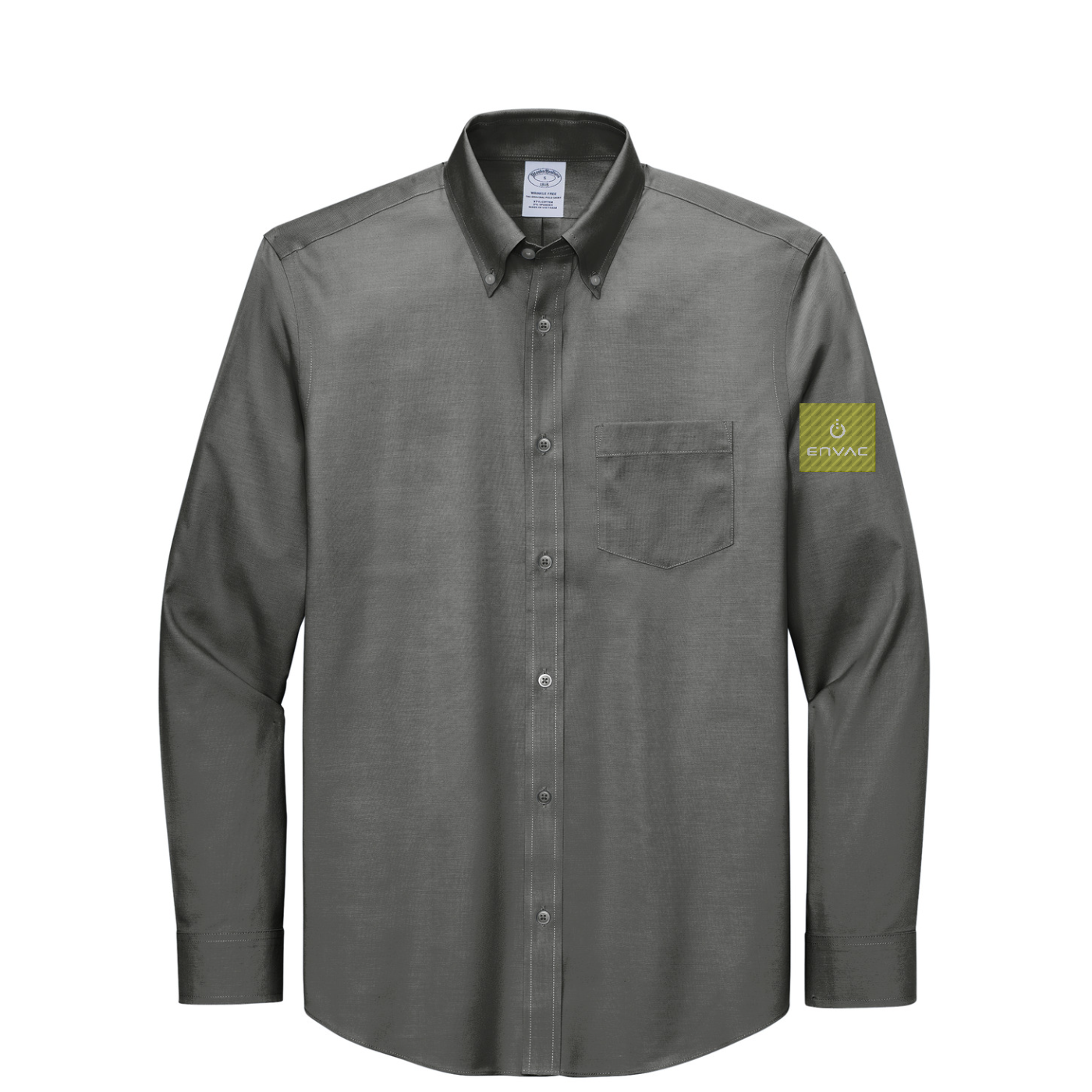 Brooks Brothers Wrinkle-Free Stretch Pinpoint Shirt — Deep Black