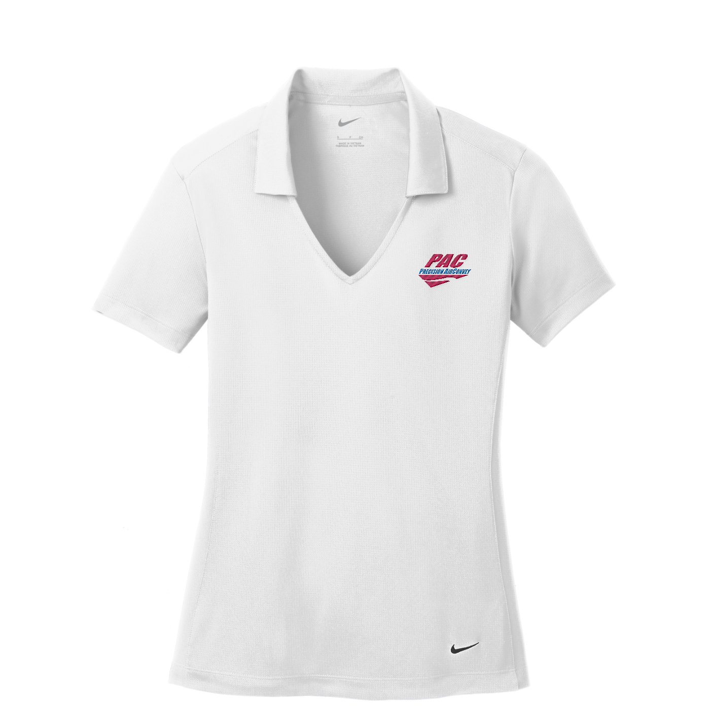 Nike Women's Dri-FIT Vertical Mesh Polo - PAC — White