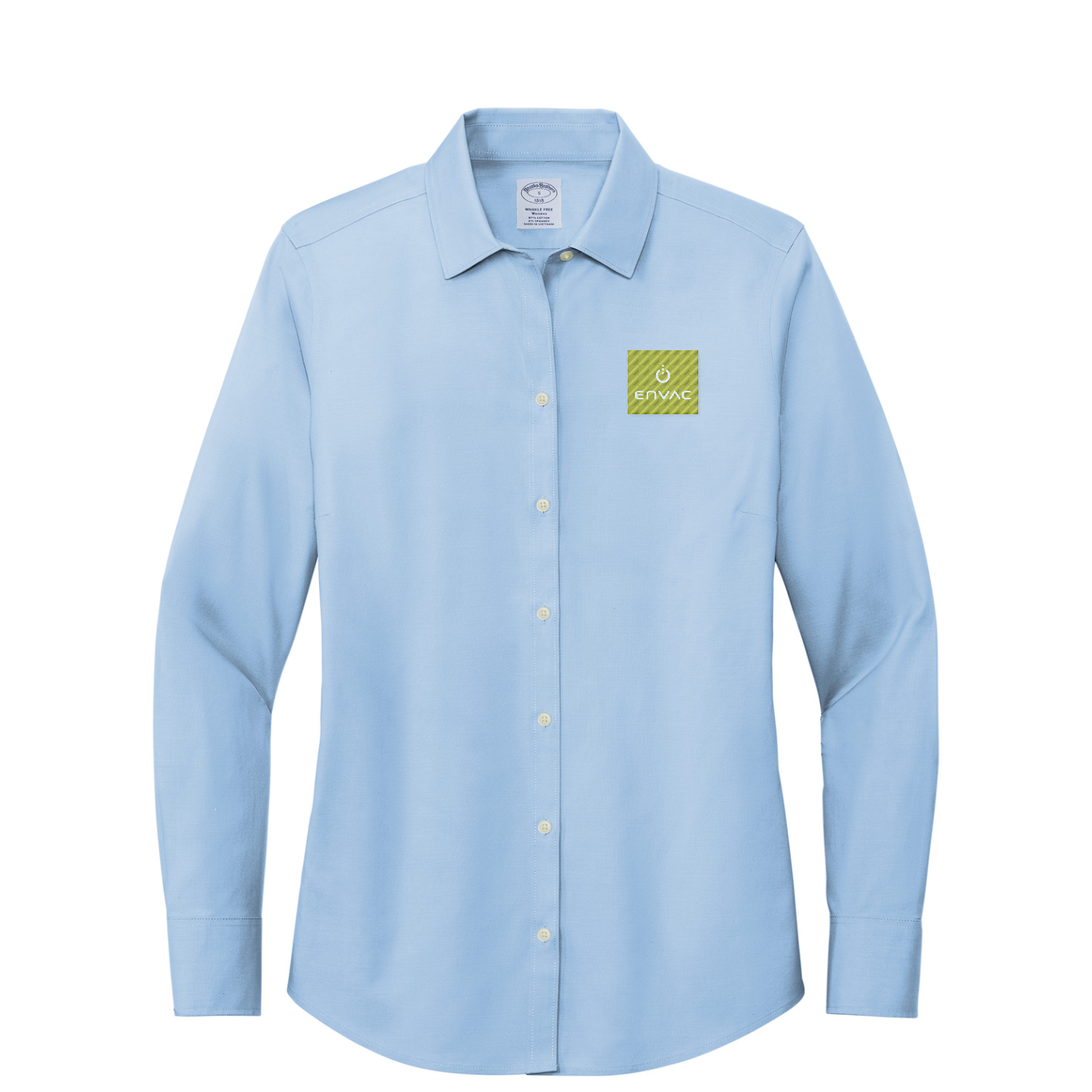 Brooks Brothers Women's Wrinkle-Free Stretch Pinpoint Shirt — Newport Blue