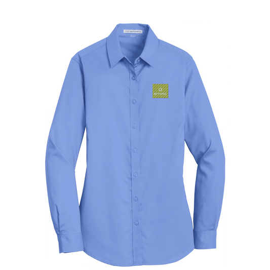 Port Authority Women's SuperPro Twill Shirt — Ultramarine Blue