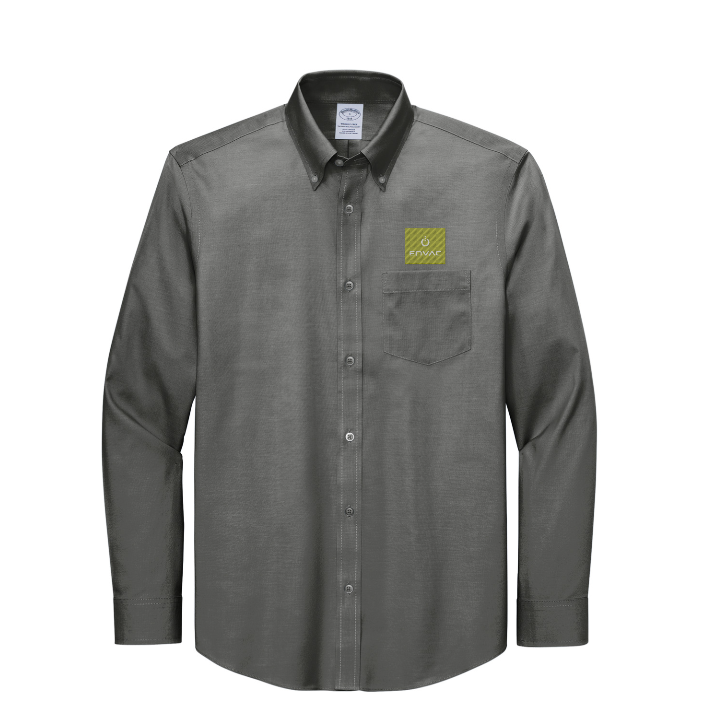 Brooks Brothers Wrinkle-Free Stretch Pinpoint Shirt — Deep Black