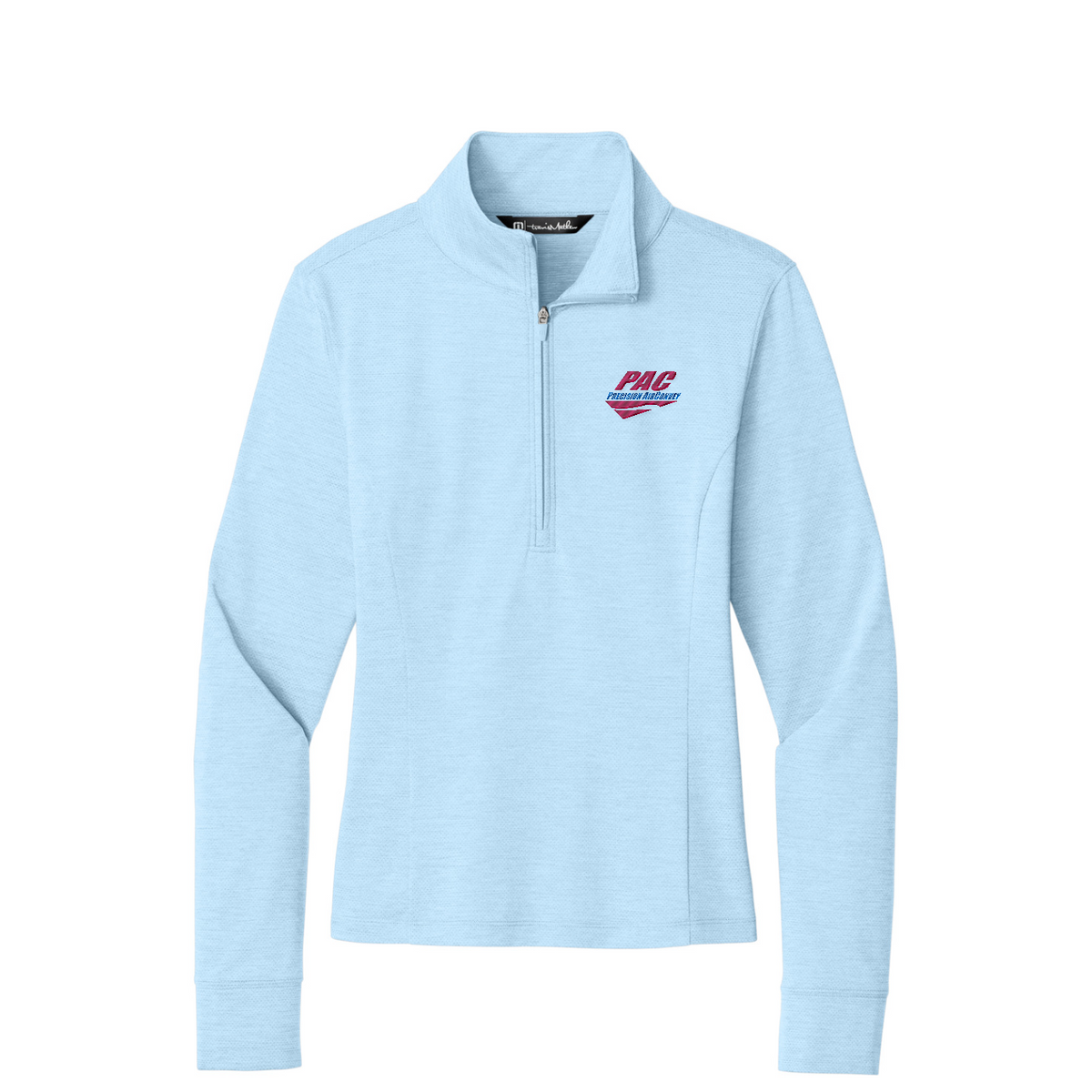 TravisMathew Women's Onward 1/2-Zip — Airy Blue Heather