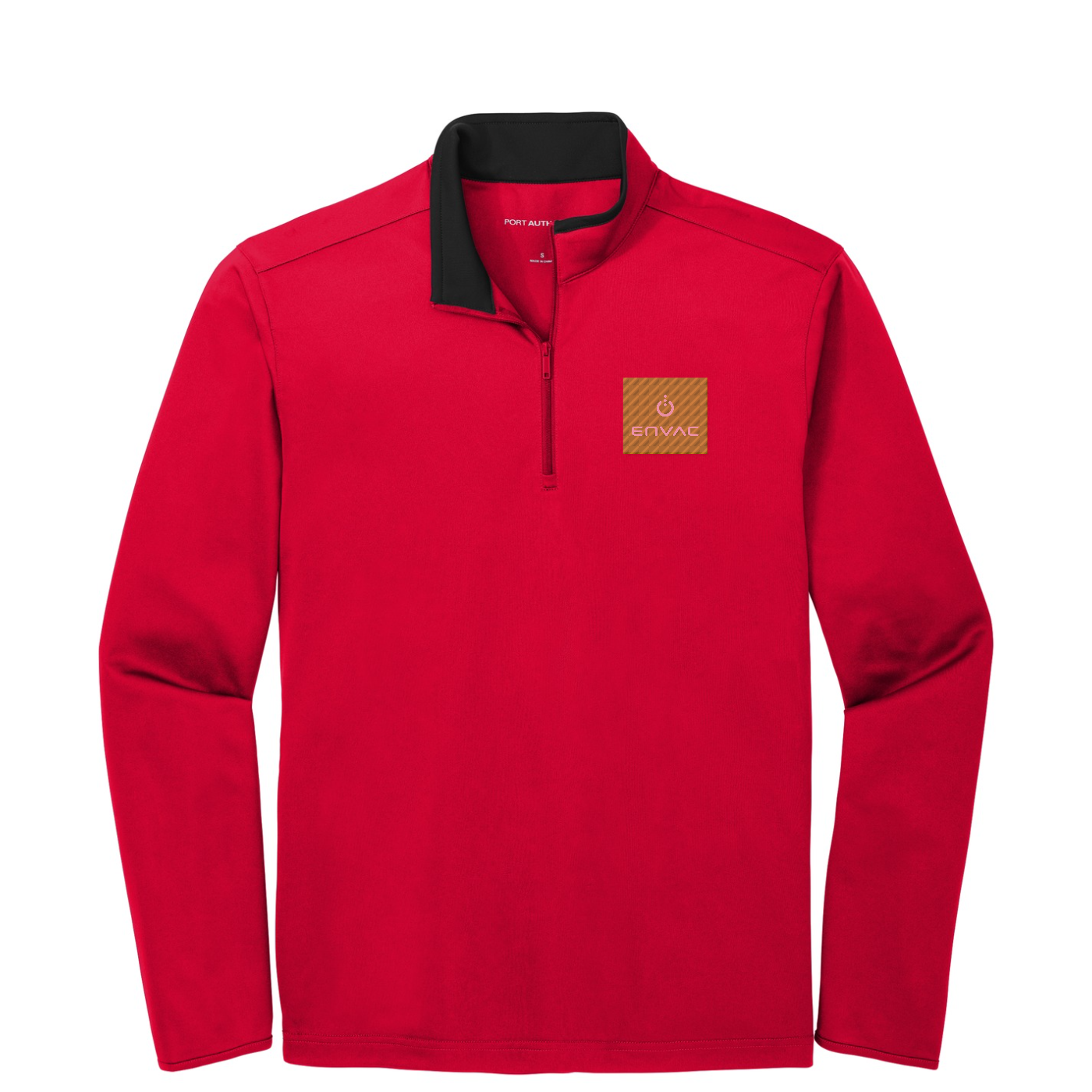 Port Authority  Silk Touch  Performance 1/4-Zip — Red/ Black