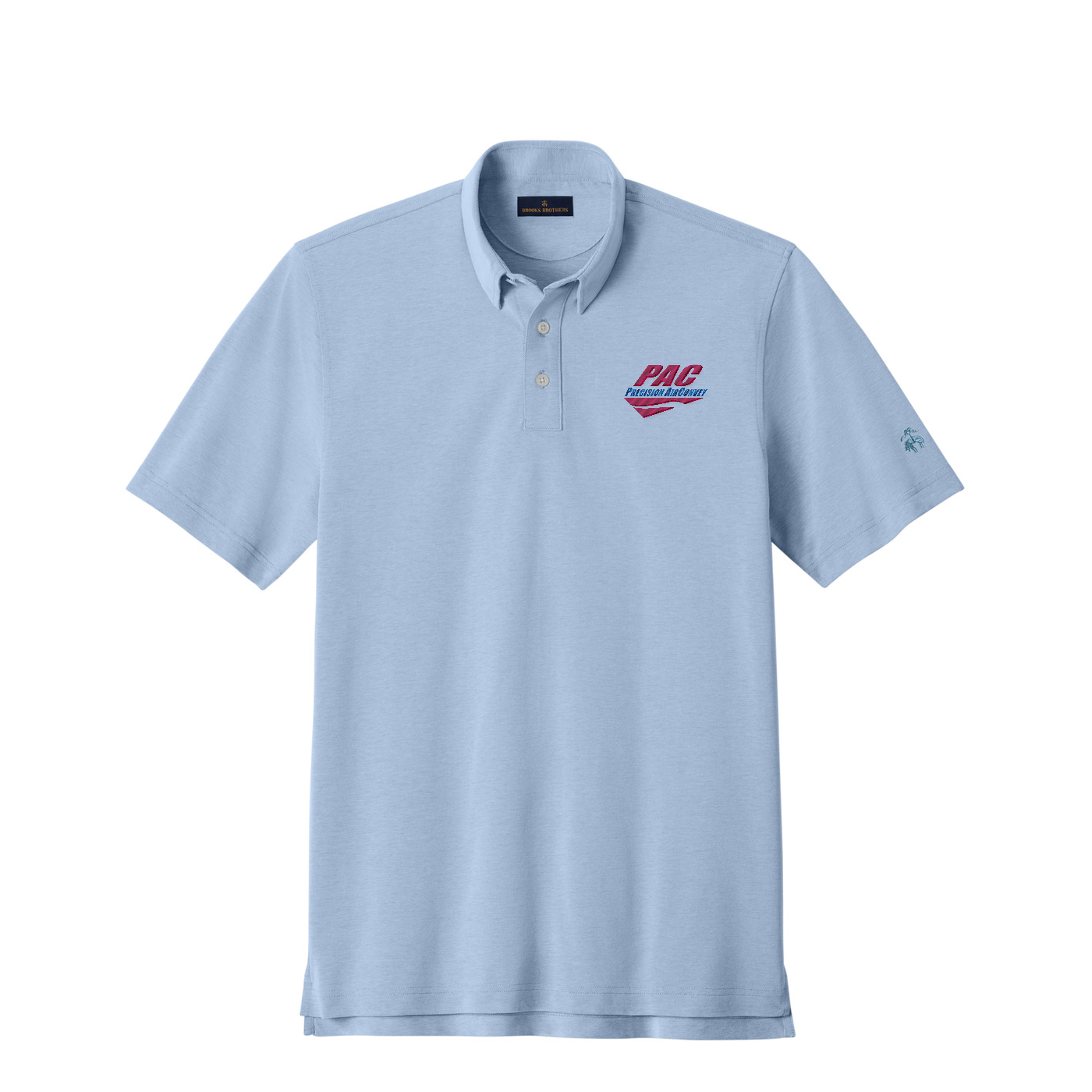 Brooks Brothers Pinpoint Pique Dress Polo - PAC — Newport Blue End On End