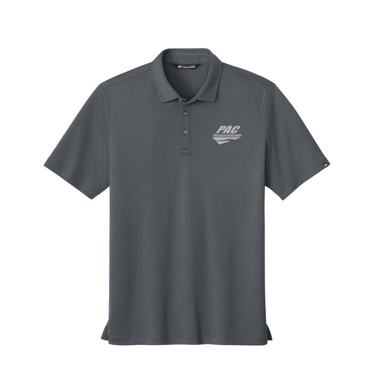 TravisMathew Coto Performance Polo - PAC — Quiet Shade Grey/ Black