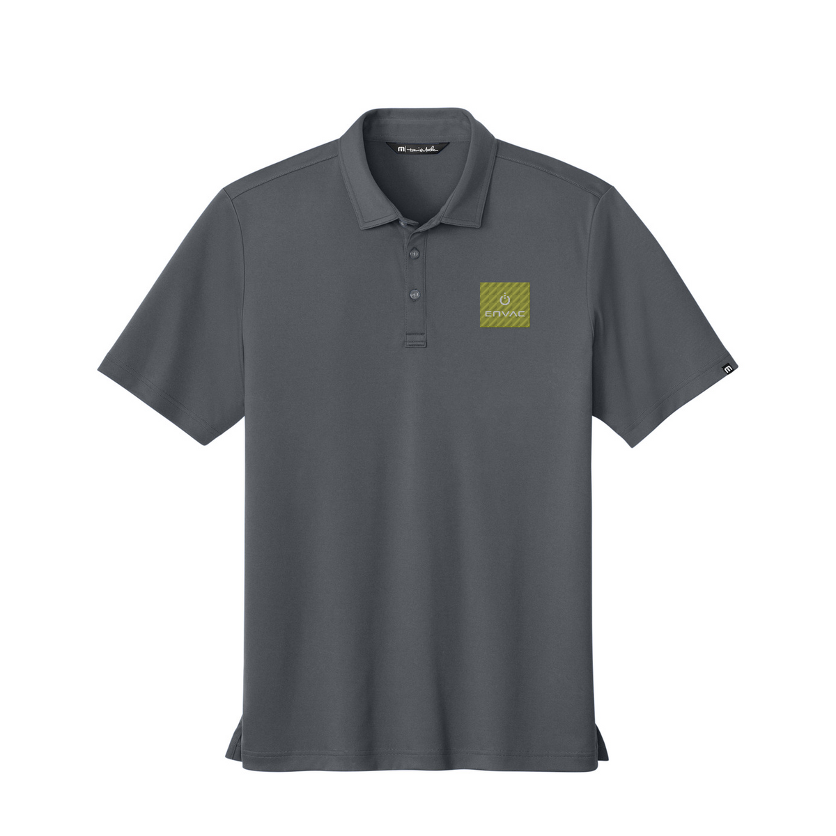 TravisMathew Coto Performance Polo - Envac — Quiet Shade Grey/ Black