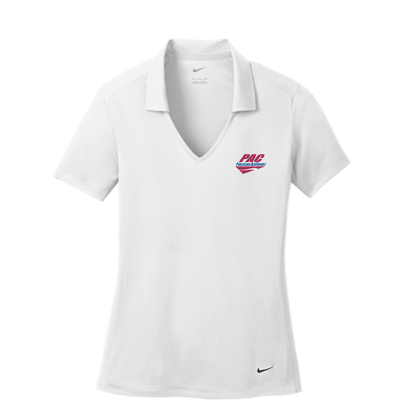 Nike Women's Dri-FIT Vertical Mesh Polo - PAC — White