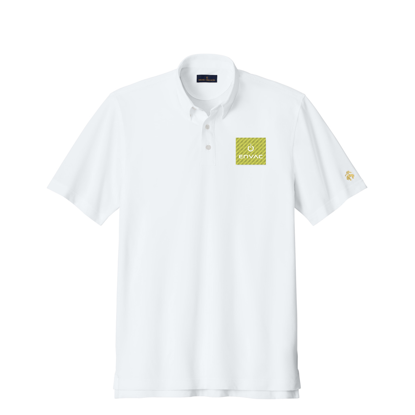 Brooks Brothers Pinpoint Pique Dress Polo - Envac — White