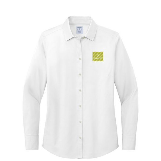 Brooks Brothers Women's Wrinkle-Free Stretch Pinpoint Shirt — White