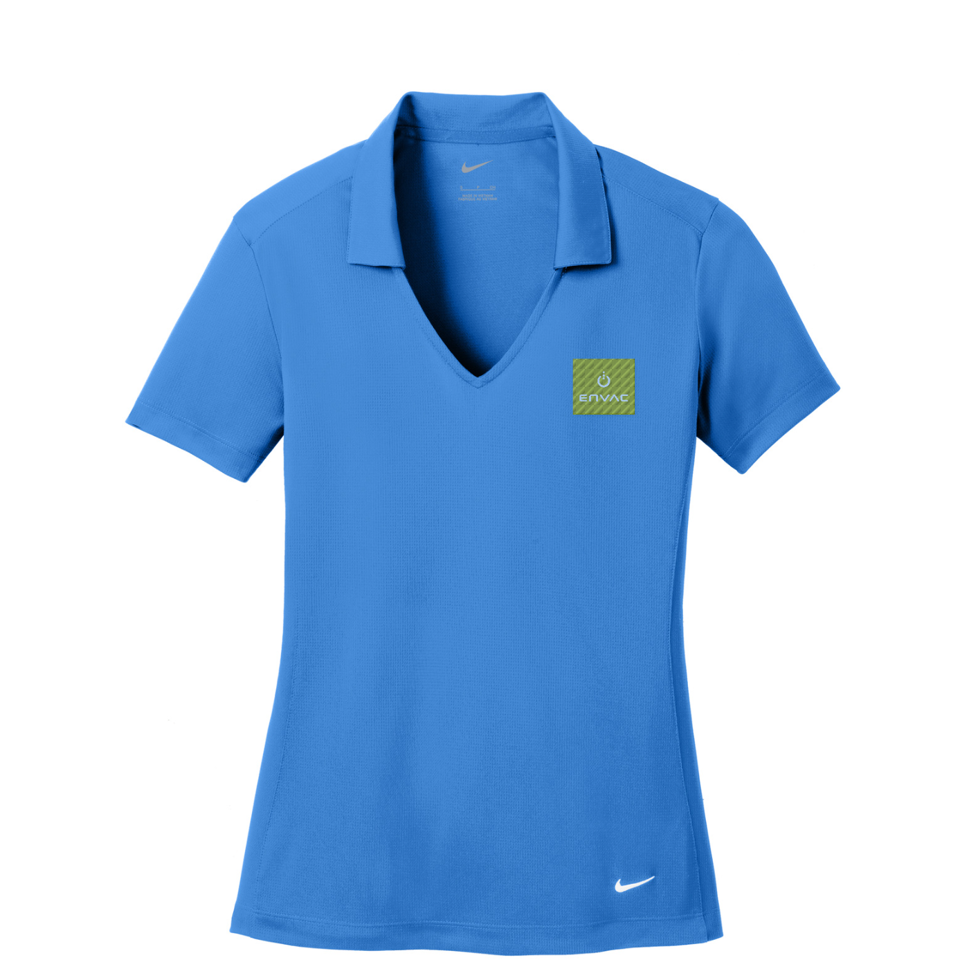 Nike Women's Dri-FIT Vertical Mesh Polo - Envac — Brisk Blue