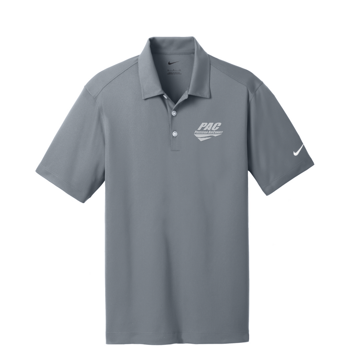Nike Dri-FIT Vertical Mesh Polo - PAC — Cool Grey