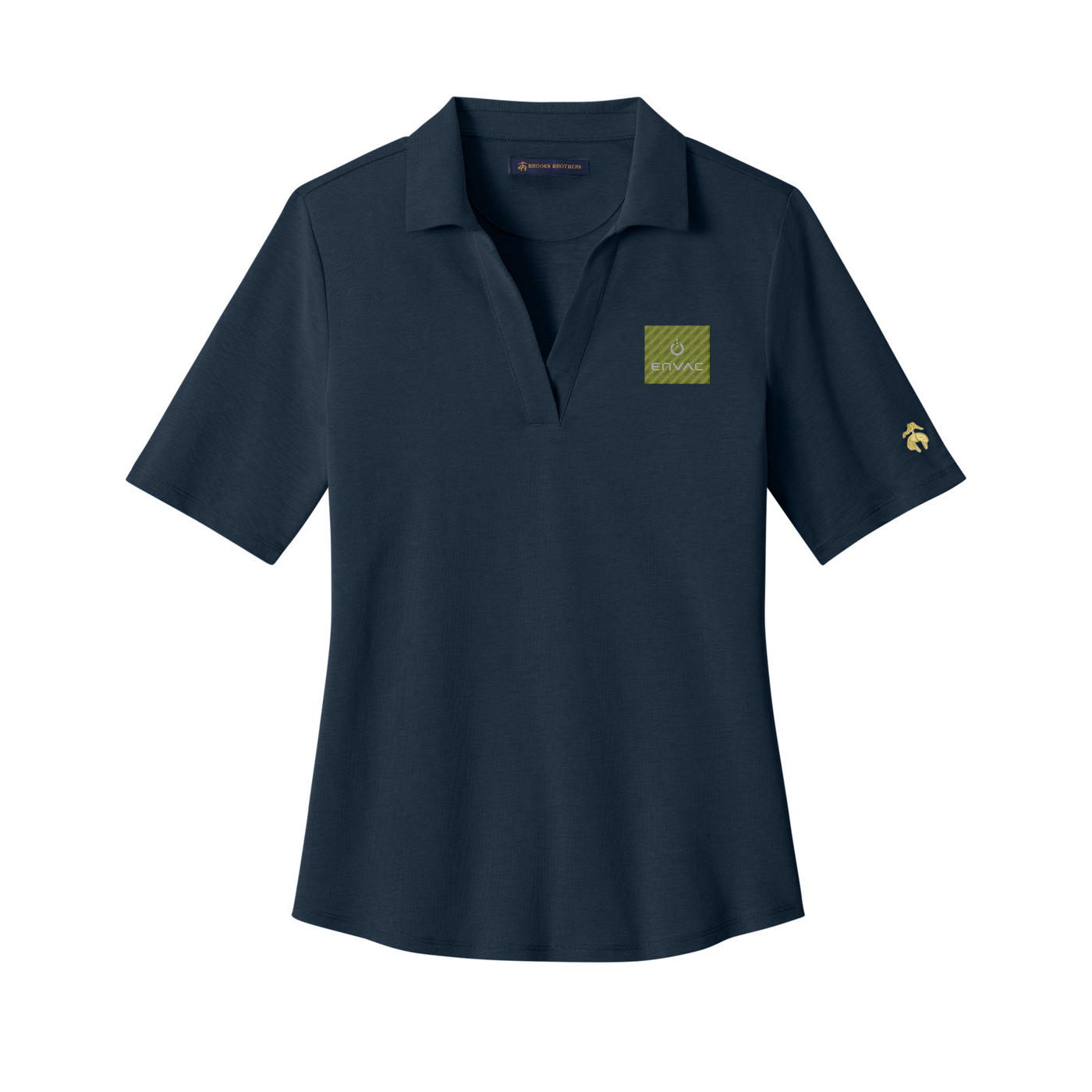 Brooks Brothers Women's Pinpoint Pique Polo - Envac — Navy Blazer